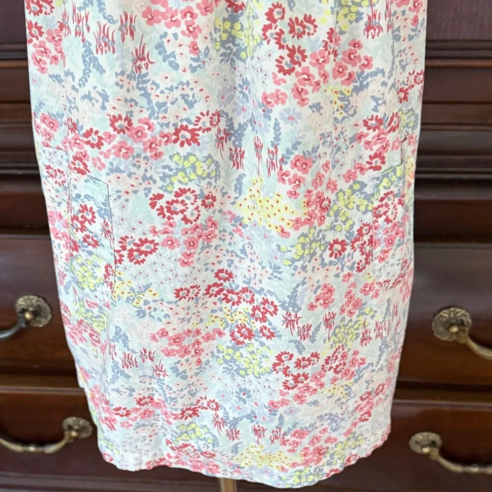 Tea Collection Girls Size 4 Floral Cotton Ruffle Collar Dress Spring Summer